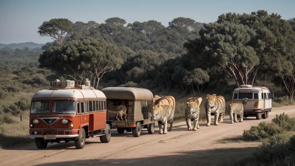 700 de animale fug de violența în Culiacán: tigri, elefanți și lei evacuați