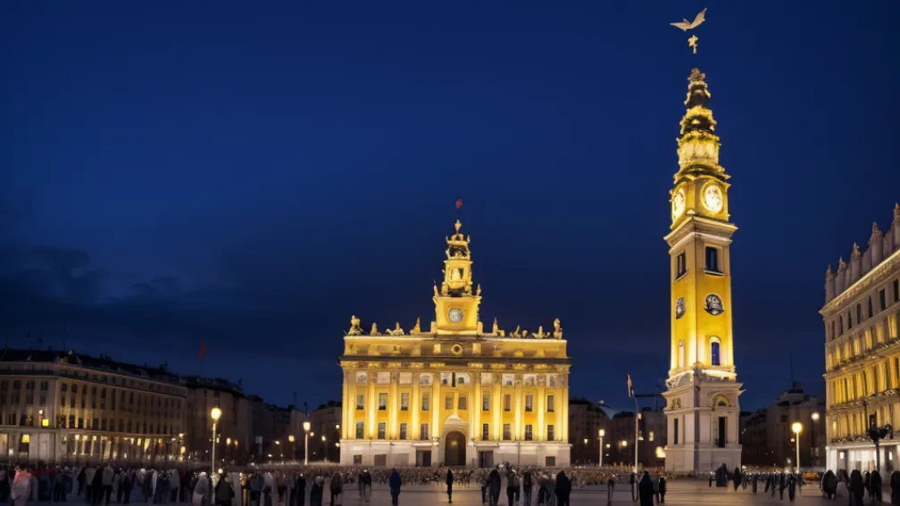 Ceasul din Puerta del Sol din Madrid intră în "mod canar": o inițiativă specială