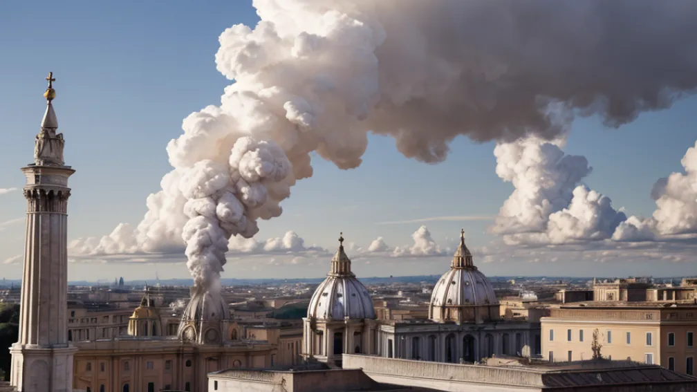 Fum alb la Vatican: A fost ales noul Papă