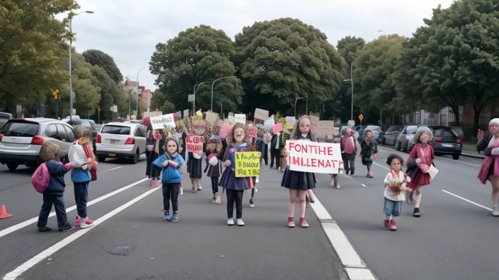 Părinții ies în stradă pentru siguranța copiilor: Campania Street for Kids cere zone fără mașini în apropierea școlilor