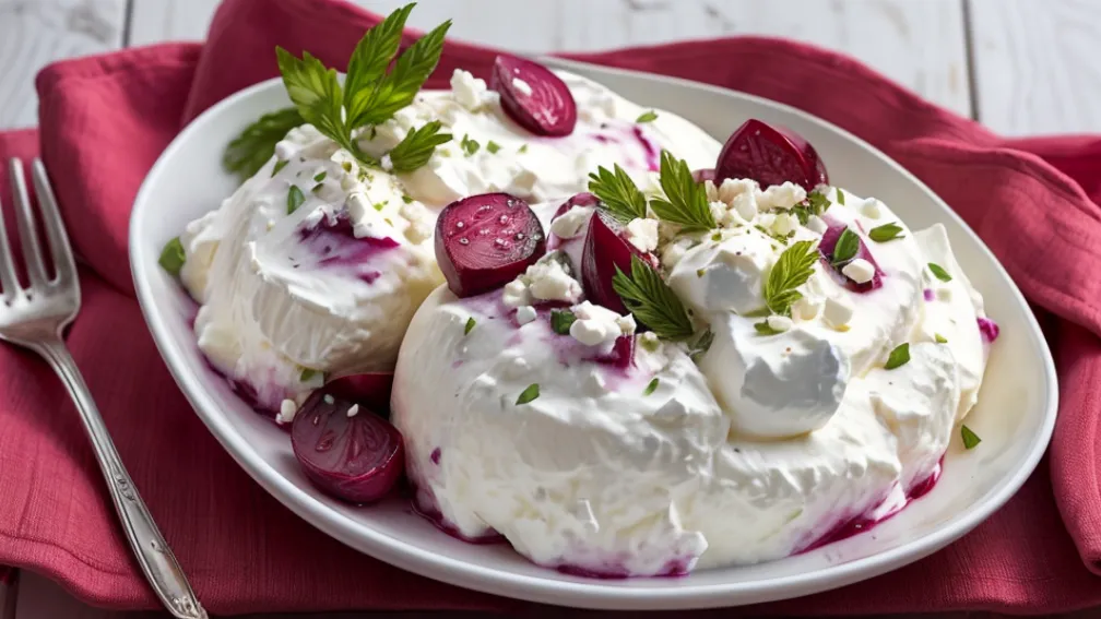 Cremă de brânză feta și iaurt cu sfeclă: rețetă rapidă în 10 minute