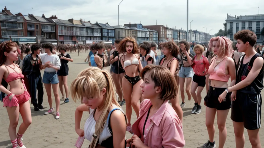 Cum arătau tinerii britanici "dosmileros" după cluburi: Fotografiile lui Misha Haller