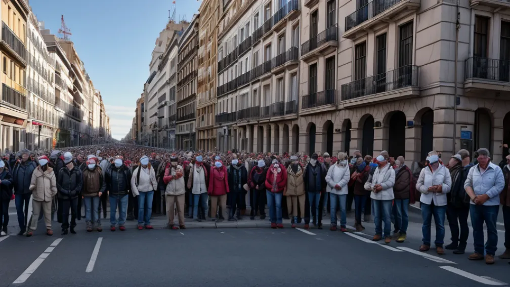 Madrid: Locuitorii din La Paz protestează împotriva construcției unei baze de utilități în apropierea caselor