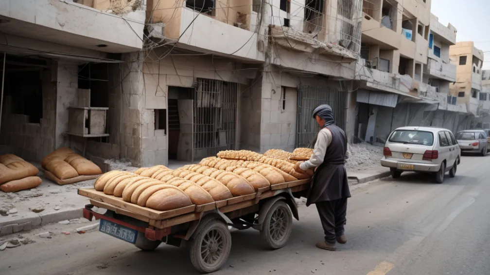 Pâine pentru Gaza: Brutăriile din Fâșia Gaza distribuie pâine pe fondul blocadei