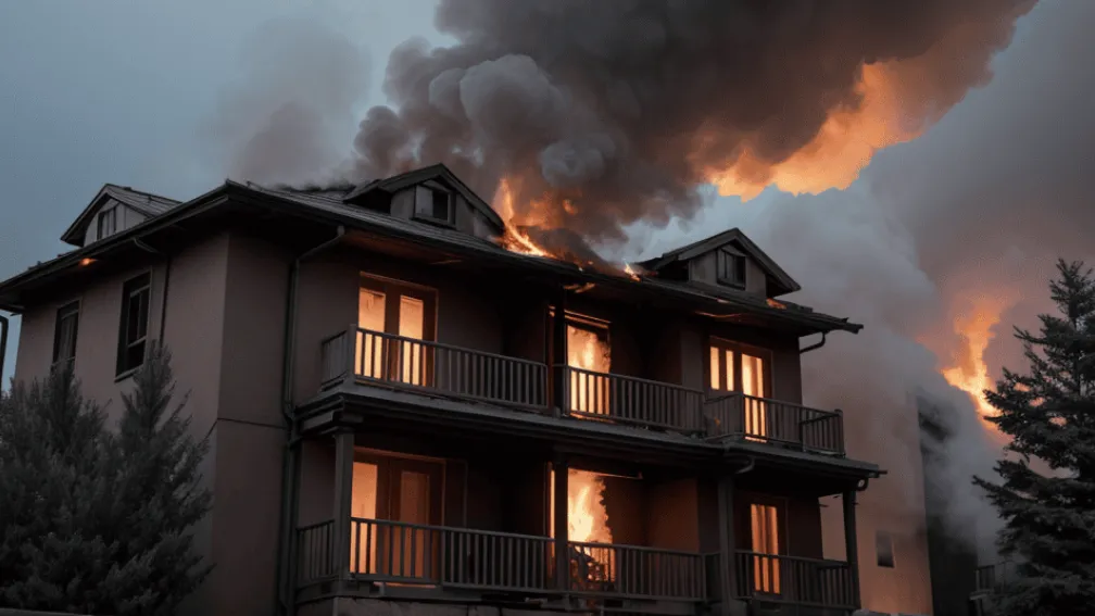 Incendiu în Parla: O femeie și-a pierdut viața