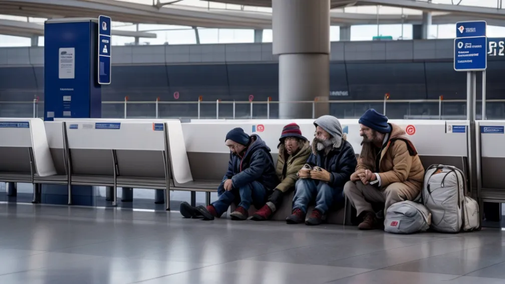 AENA ascunde persoanele fără adăpost de la Barajas din cauza plângerilor companiilor aeriene