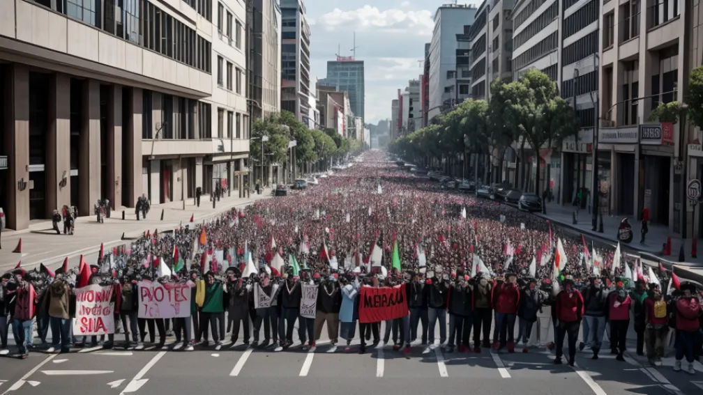 Protestele profesorilor CNTE paralizează Ciudad de México