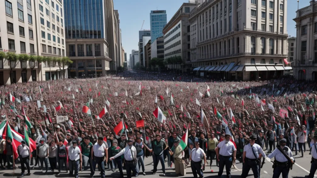 Proteste violente în Mexico City: Profesorii se confruntă cu poliția în fața guvernului
