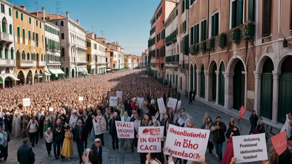 Rebeliune la Veneția: Nunta lui Jeff Bezos și Lauren Sanchez provoacă proteste