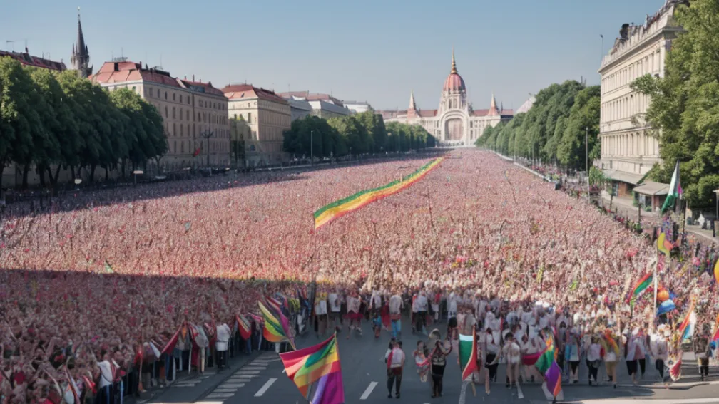 Marșul Pride la Budapesta: Imagini vibrante de la eveniment