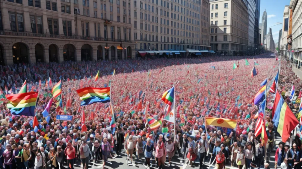 Mii de oameni au sfidat interdicția lui Orbán la marșul Pride din Budapesta