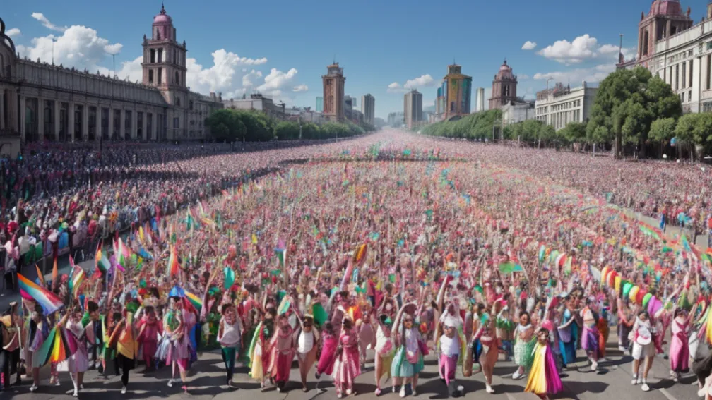 Mexico City celebrează mândria LGBT+ cu o paradă multicoloră pe străzi
