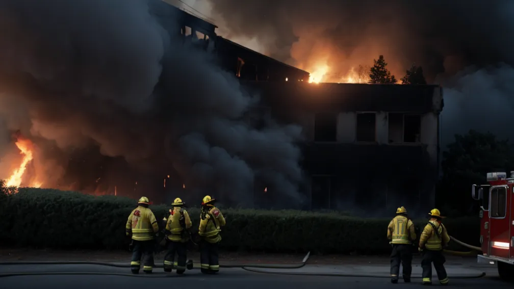 Incendiu în Madrid: Un rănit cu arsuri și patru intoxicați cu fum