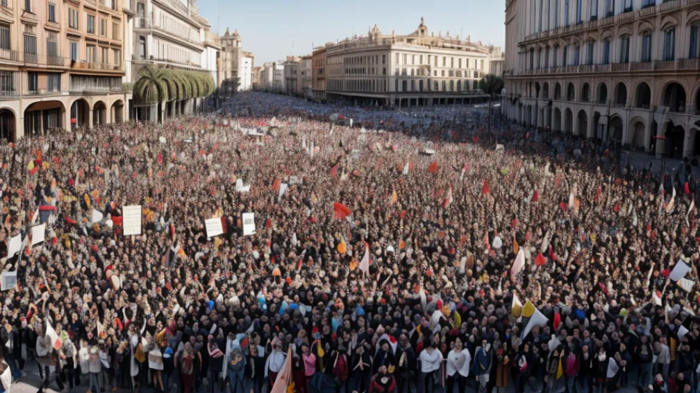 Valencia: Mii de oameni protestează împotriva lui Mazón din cauza inundațiilor