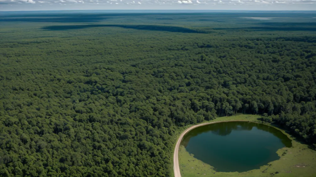 Las Tablas de Daimiel văzut de sus: Parcul Național renaște după ploi