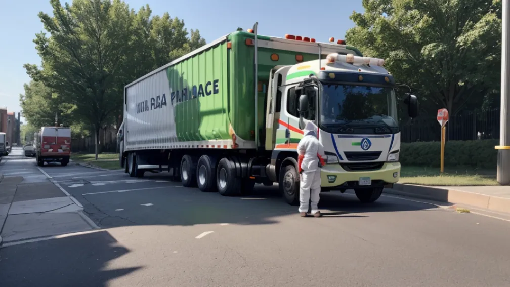 O femeie grav rănită după ce a fost lovită de un camion de gunoi în Madrid