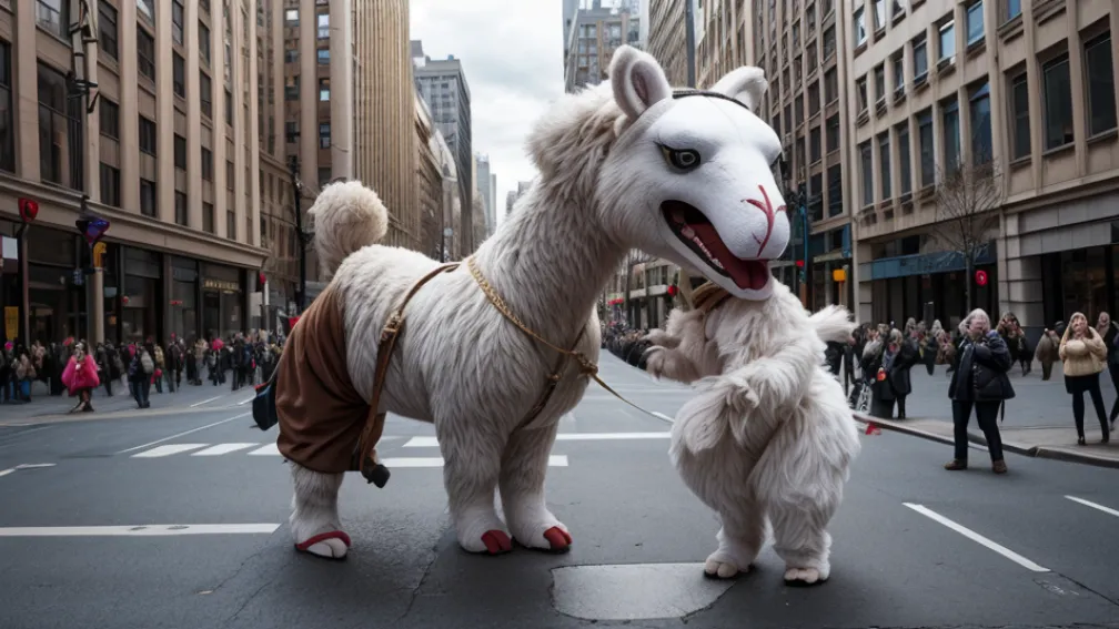 Alerta climatică: Parade spectaculoase cu marionete gigantice de animale în Madrid