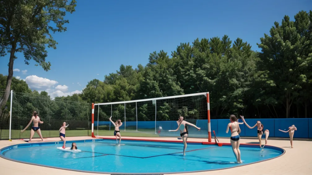 Plasa de volei gonflabilă pentru piscină: succesul verii pe Amazon