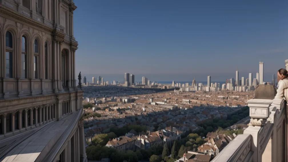 Antonio López reia proiectul: Artistul pictează panorama Barcelonei de pe MNAC