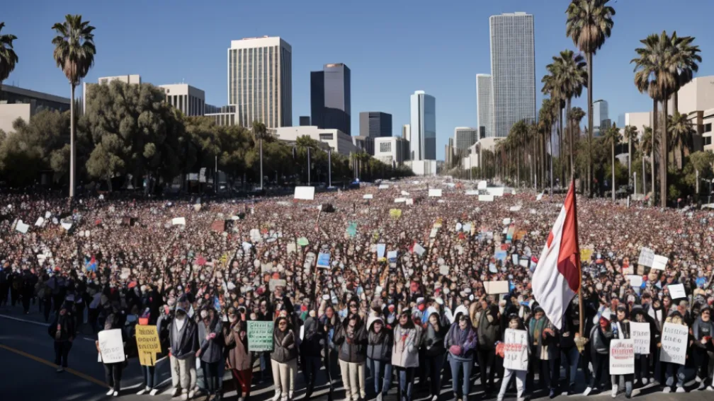 Jurnalistă australiană, rănită în timpul protestelor din Los Angeles: Glonț de cauciuc a lovit reporterul
