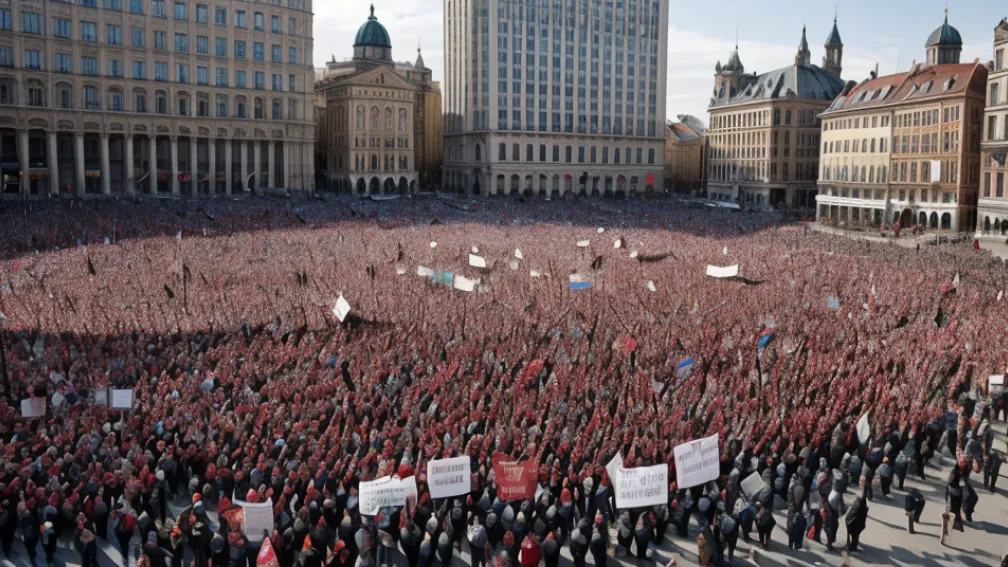 Sute de oameni cer demisia lui Mazón în prima manifestație din "zona zero" a inundațiilor
