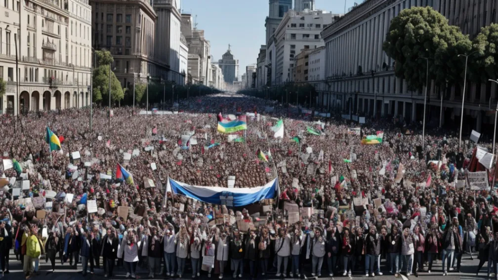 Veto-ul lui Milei amenință asistența pentru persoanele cu dizabilități: Proteste în Argentina