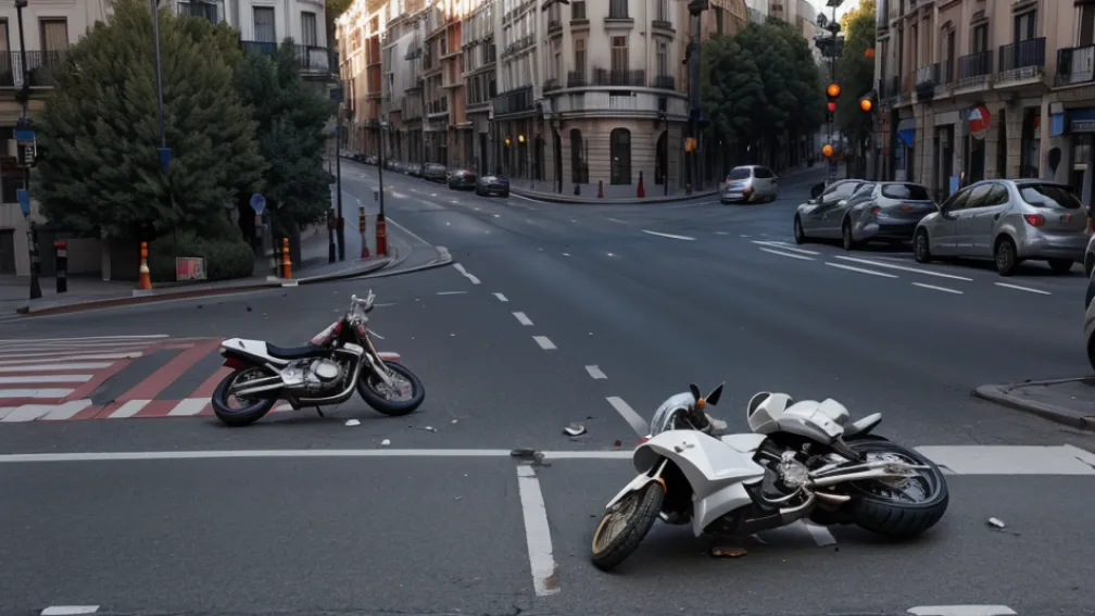 Un bărbat a fost lovit de o motocicletă în Madrid, șoferul a fugit