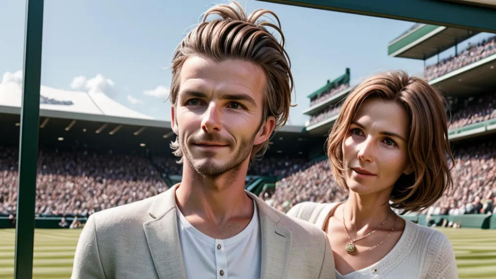 David Beckham, prezent la Wimbledon după operație: vedeta fotbalului în compania mamei sale