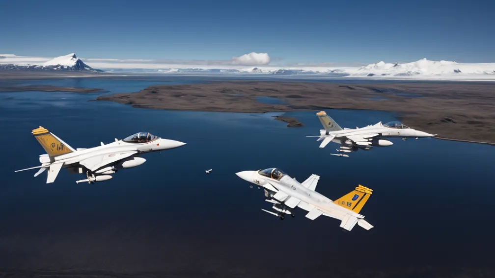 Spania desfășoară pentru prima dată avioane de luptă F-18 în Islanda pentru a proteja spațiul aerian NATO