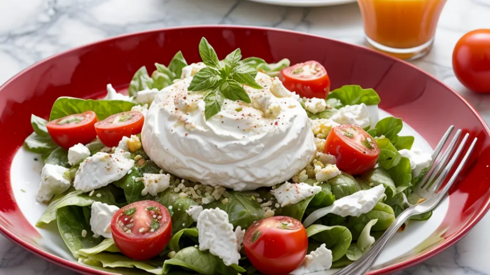 Salată cremoasă de roșii și labneh: o rețetă răcoritoare