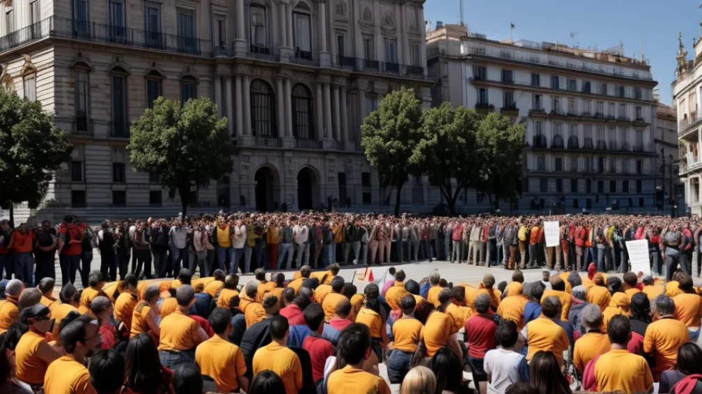 Sindicatele spaniole cer "presiune în stradă" pentru a apăra reducerea programului de lucru