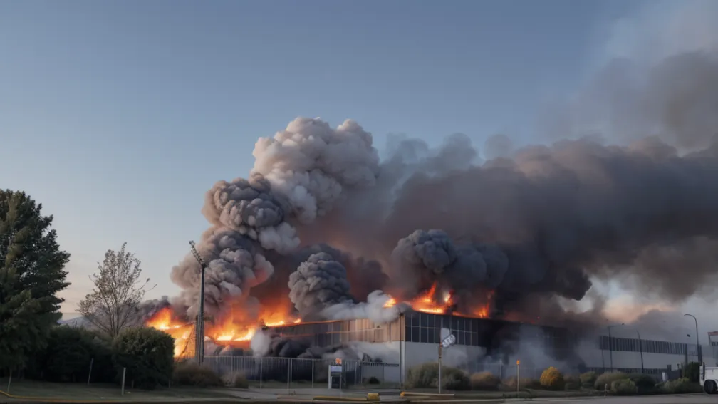 Incendiu la o fabrică farmaceutică din Guadalajara: Peste 600 de angajați evacuați
