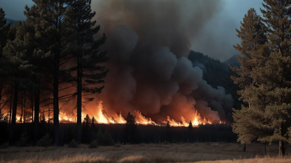 Un incendiu forestier în Galicia: o persoană moare în Ourense