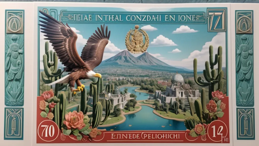 Mexicul celebrează 700 de ani de la fondarea Tenochtitlan: Emisă o marcă poștală comemorativă