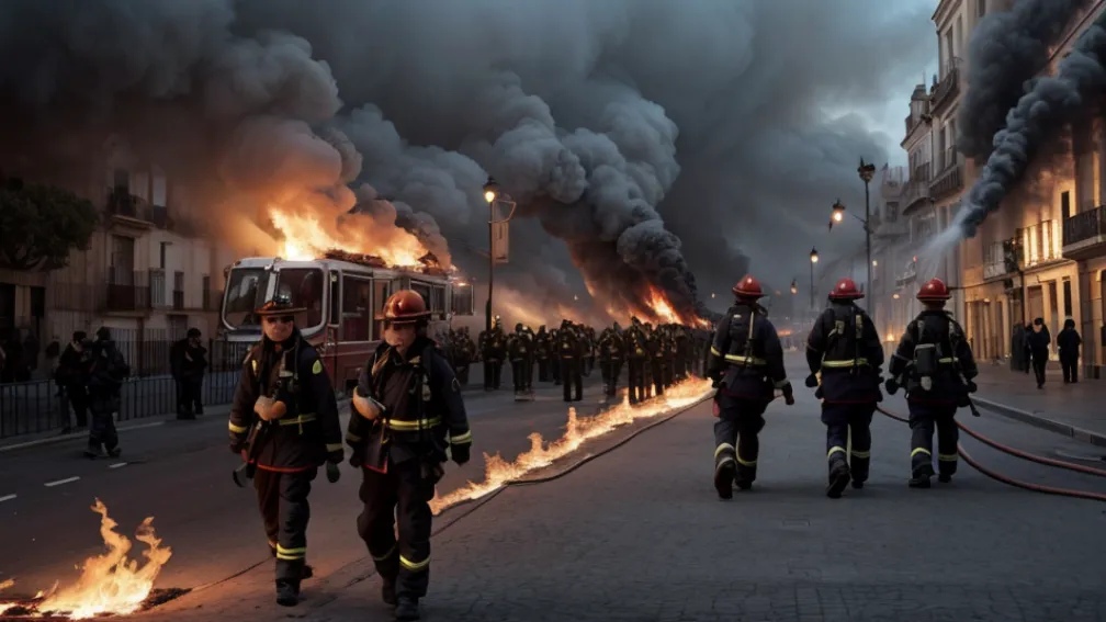 Incendiu în Terrassa: Un club sportiv și o urbanizare, evacuate