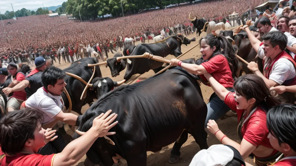 Activisti pentru drepturile animalelor denunță incidente la festivalurile cu tauri în Catalonia: confruntări cu poliția