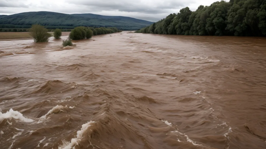 Inundații în Texas: Râul Llano a ieșit din matcă, inundând o șosea