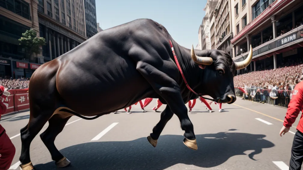 San Fermín: Imagini de la a doua cursă cu tauri
