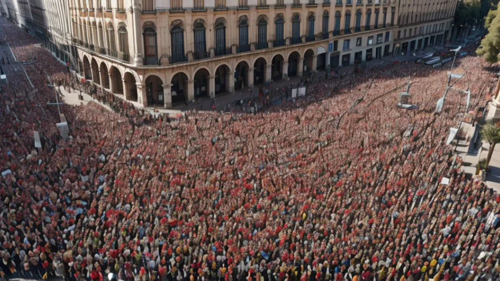 Mii de oameni protestează la Sevilla împotriva întreruperilor de curent electric: O criză în plină caniculă