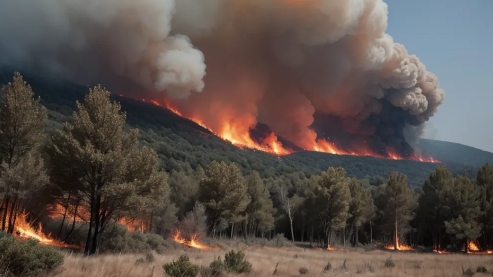 Incendiu devastator în Tarragona: Focul distruge sudul Cataluniei, pompierii depășiți