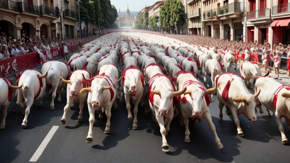 San Fermin: Al treilea encierro la Pamplona – reportaj foto