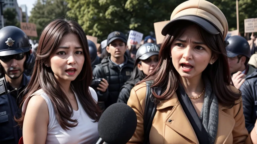 Reporteră TVE insultată și hărțuită de protestatari în Torre Pacheco