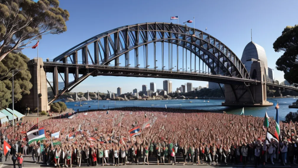 Australia va recunoaște statul Palestina în septembrie, după demonstrația masivă de la Sydney