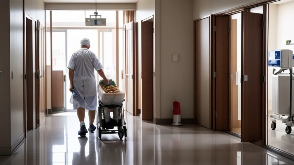 Mâncare la pachet în spitale: dieta ajunge la gunoi