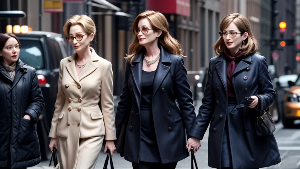 Meryl Streep și Anne Hathaway, pe platourile de filmare pentru "Diavolul se îmbracă de la Prada 2" la New York, după 20 de ani!