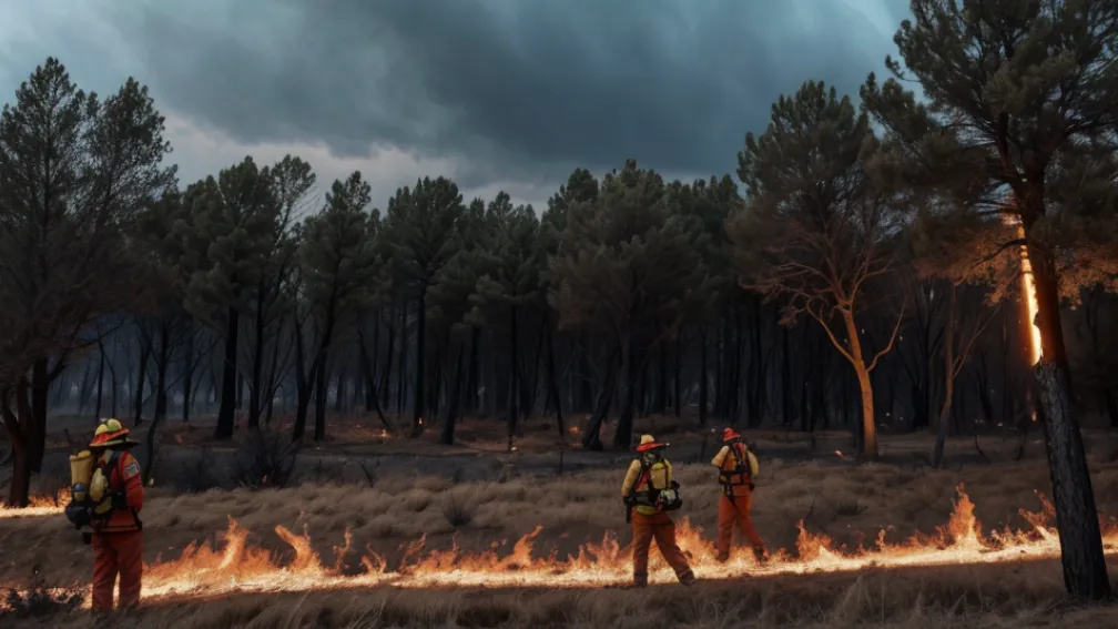 Imagini impresionante din incendiile active din Spania