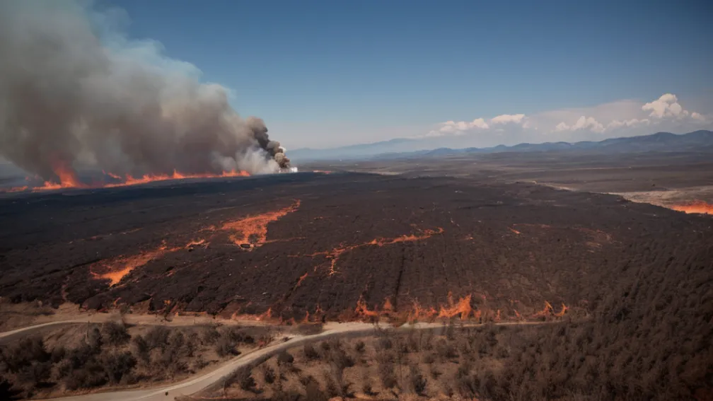 Incendiile de pădure din Spania: zonele cele mai afectate, în imagini