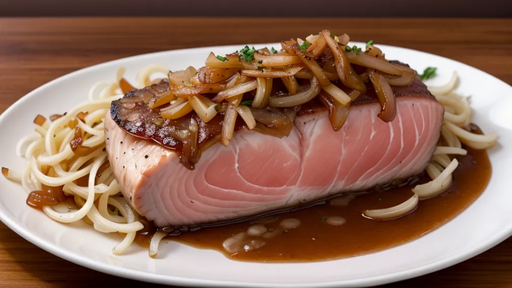 Rețetă de vară: Ton cu ceapă caramelizată