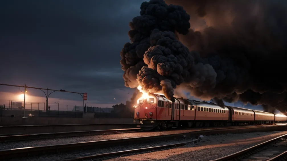 Incendiu la un tren în gara Calafell: Pasagerii evacuați în Tarragona