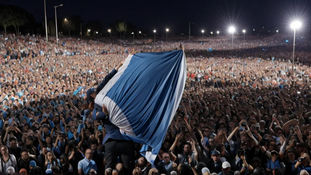 Milei, evacuat după ce a fost atacat cu pietre în timpul unui miting electoral în Buenos Aires